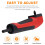 2X 90 Degree Right Angle Drilling Shank Extension Adapter 1/4 Inch Magnetic Screwdriver Hex Drill Socket Holder 10