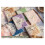 192 Sheets Textured Scrapbook Paper and Mesh Fabric Assorted Set,6 Pack Mixed Special Paper for Scrapbooking Planner 6