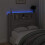 VidaXL vidaXL Storage Headboard with LED Grey Sonoma Engineered Wood 2