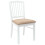 VidaXL vidaXL Dining Chairs 2 pcs White 50 x 52.5 x 91 cm Solid Rubber Wood 3