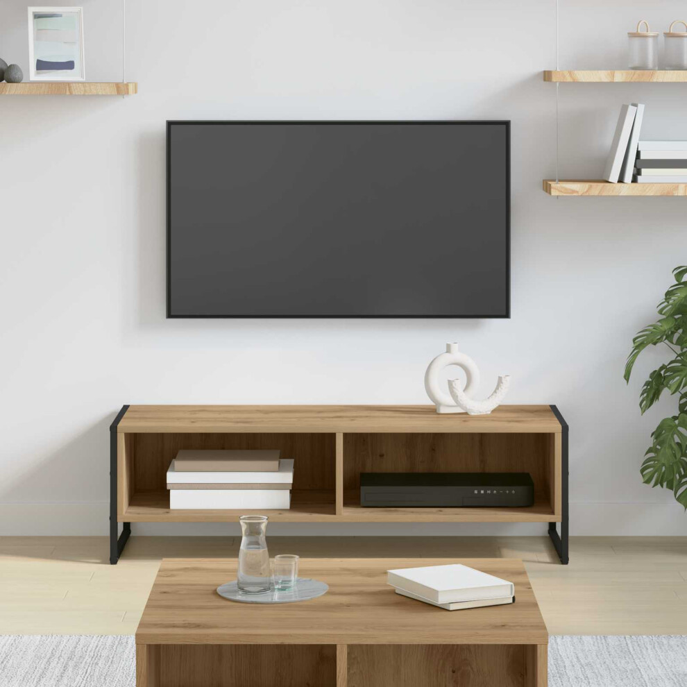 Vidaxl Tv Cabinet Artisian Oak 100 X 36.5 X 30.5 Cm Engineered Wood