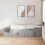 VidaXL vidaXL Storage Bed Frame Grey Sonoma 75 cm Engineered Wood 1