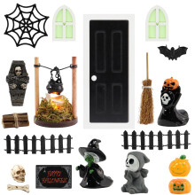 Halloween Deko Accessoires Miniatur Skelett Figuren 24er Set — halloween figuren set, roselee miniaturfiguren, leuchtende dekoration nachts