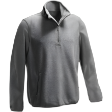 Sudadera Polar para Hombre con Cierre 3/4 Polar Cálido Deportiva de Trabajo Gris S — ropa térmica hombre