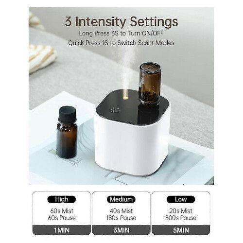Portable Mini Waterless Diffuser with 3 Mist Modes for Aromatherapy - Compact Diffuser Cyc 2