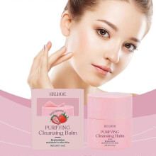 EELHOE Strawberry Cleansing Makeup Remover Cream gently cleanses, removes makeup, moisturizes, smooths, and refines the skin care