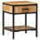 VidaXL vidaXL Bedside Table Brown 40 x 35 x 50 cm Solid Mango Wood and Metal 4