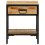 VidaXL vidaXL Bedside Table Brown 40 x 35 x 50 cm Solid Mango Wood and Metal 5