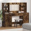 VidaXL vidaXL Dressing Table Set with Drawer 3 pcs Smoked Oak Engineered Wood 1