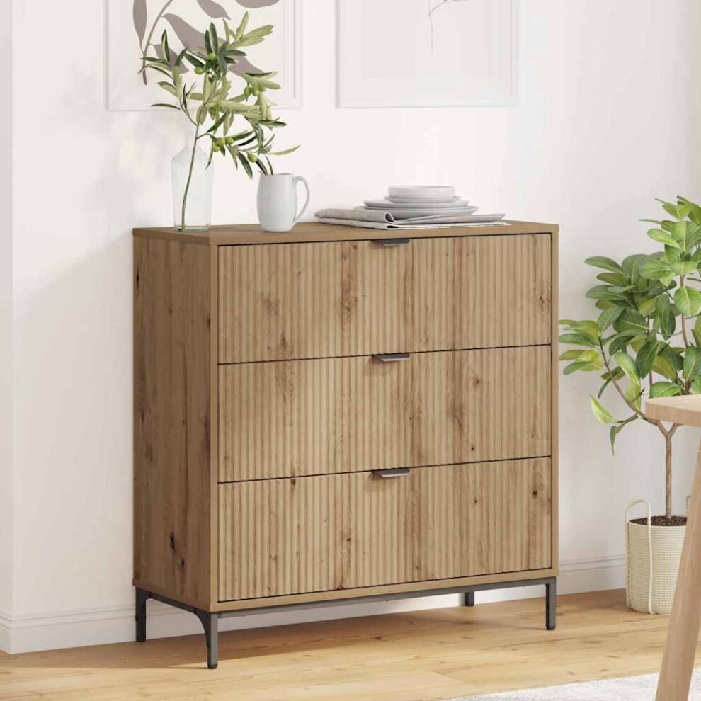 Vidaxl Sideboard Artisan Oak 79.5 X 33 X 82 Cm Engineered Wood