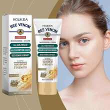 Houkea Bee Venom Acne Care Cream: Gently cleanses the skin, smooths and softens the skin, deeply hydrates, and nurtures the skin.