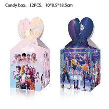 (Candy Box-12pcs) Demon Hunter Birthday Party Supplies Set: porslin, banderoll, trtplgg och ballonger fr barnzz33