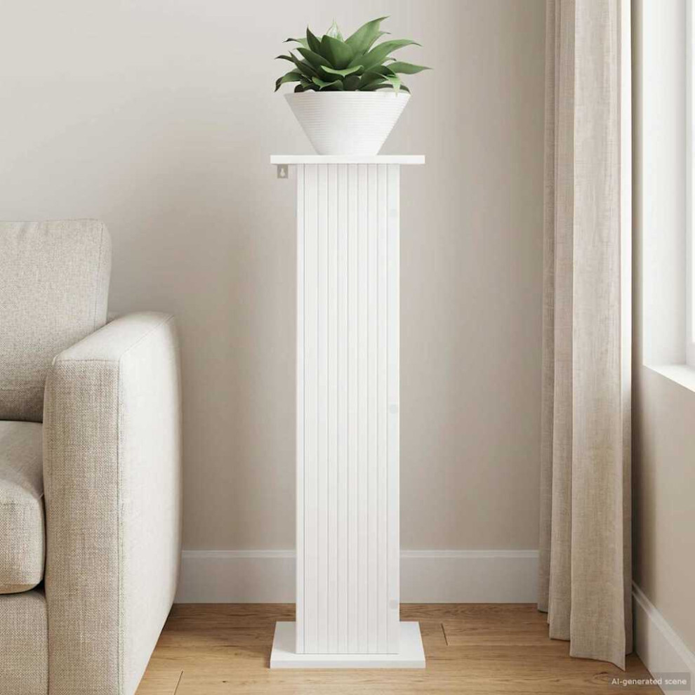 Vidaxl Plant Stand 30.5 X 30 X 100.5 Cm Engineered Wood White