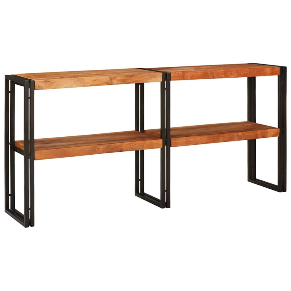 Vidaxl Console Table 160 X 33 X 75 Cm Solid Acacia Wood Brown