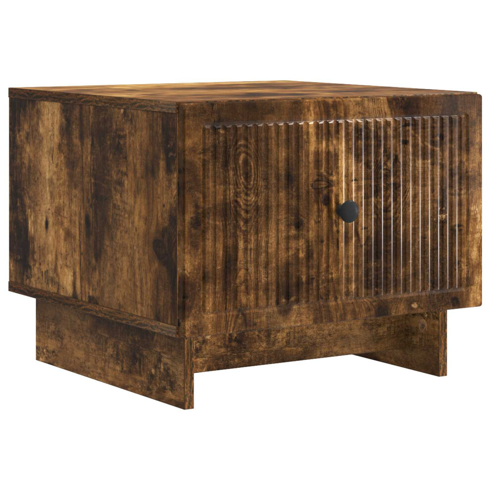 Vidaxl Coffee Table Smoked Oak 49 X 50 X 40 Cm Engineered Wood