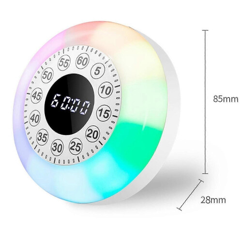 Rechargeable Visual Timer with RGB Light, 60 Minute Countdown, for Home 2