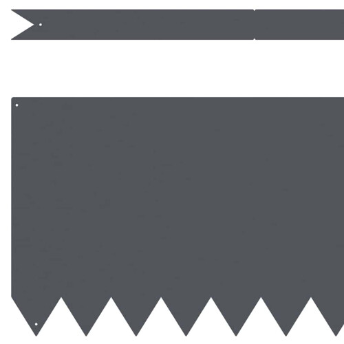 VidaXL vidaXL Lawn Edging 30 pcs Anthracite 100 x 0.05 x 30 cm 2