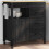 VidaXL vidaXL Kitchen Trolley MONZA Black 84 x 40 x 88.5 cm Solid Pine Wood 3