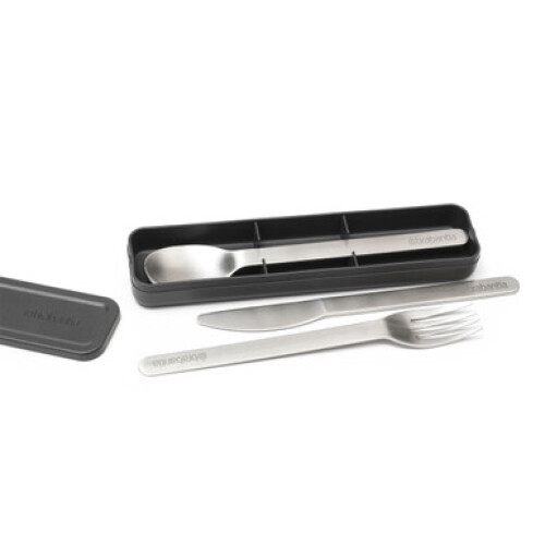 Brabantia Brabantia Make & Take Cutlery Set, 3 Piece - Dark Grey 2