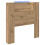 VidaXL vidaXL Storage Headboard with LED Artisan Oak Engineered Wood 2