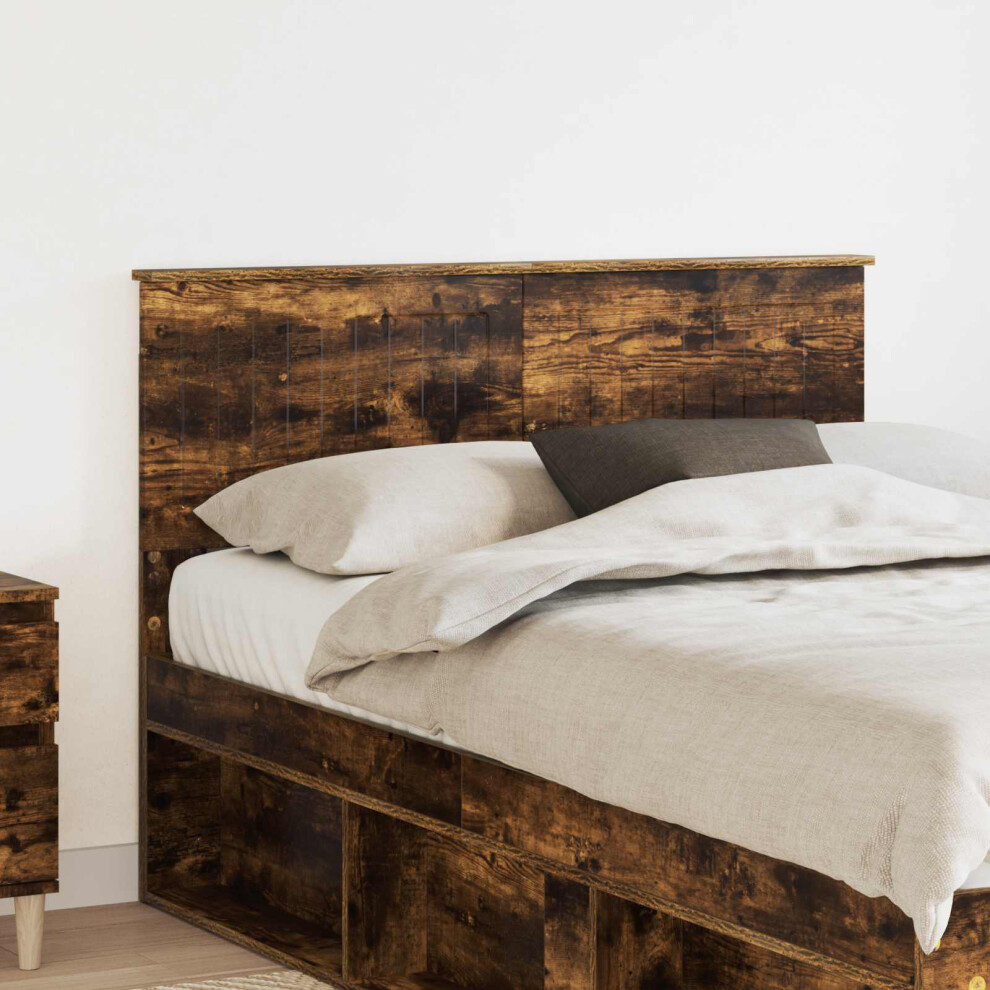Vidaxl Headboard Smoked Oak Engineered Wood