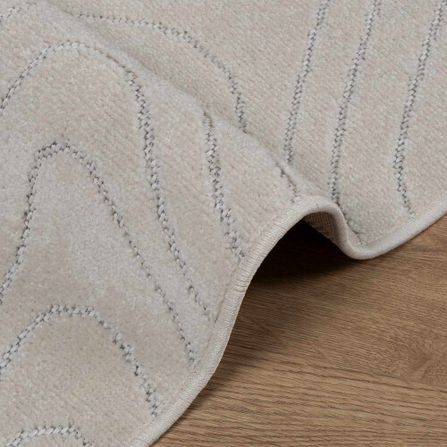 VidaXL vidaXL Area Rugs Rectangular PALMERAS Cream 200 x 80 cm Polyester 2