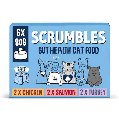 Scrumbles Scrumbles Wet Cat Pate Classic Selection 6 x 80g