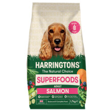 Harringtons Superfoods Dry Adult Dog Food Salmon & Veg 1.7kg (Pack of 4) | Made with High Quality & All Natural Ingredients