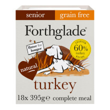 Forthglade Wet Dog Food (18 x 395g Trays) - Senior 7 Years+, Grain Free & Hypoal