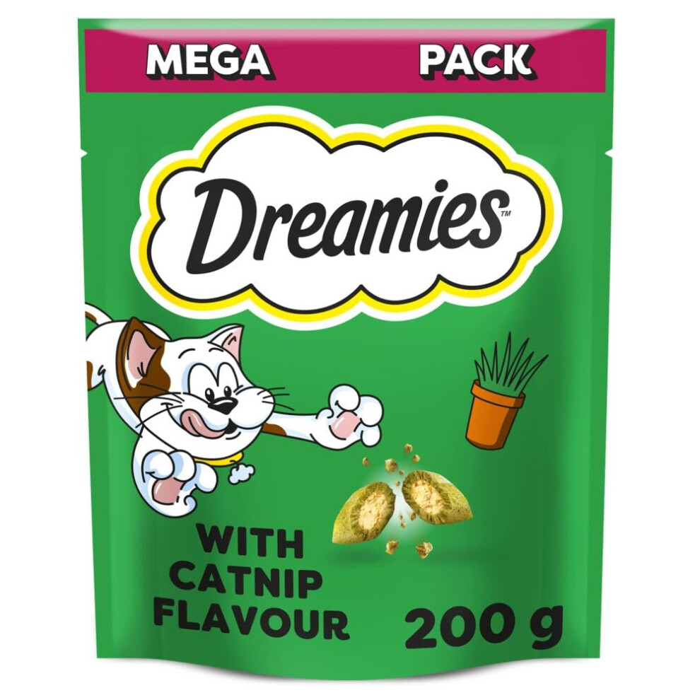 200g Dreamies Cat Treats Tasty Snacks with Delicious Catnip Mega Pack - Image 4