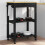 VidaXL vidaXL Kitchen Trolley MONZA Black 60 x 40 x 88.5 cm Solid Pine Wood 2