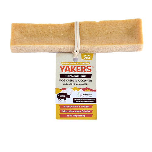 Yakers YAKERS Peanut Butter Dog Chew Extra Large