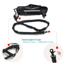 Hand Free Dog Leash for Pet Walking Running Jogging Adjustable Dog Leash Waist Belt Chest Strap Traction Rope A