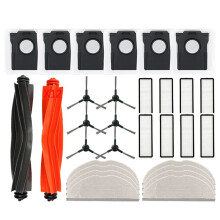 For Mova S20 Ultra Vacuum Accessories Main Roller Side Brush Hepa Filter Mop Cloth Dust Bag Accessories(30pcs)