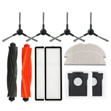 For Mova S20 Ultra Vacuum Accessories Main Roller Side Brush Hepa Filter Mop Cloth Dust Bag Accessories(12pcs)