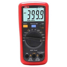 -T Multimetro Digitale UT136C+ 1000V 10A con Spegnimento Automatico, Misurazione di Tensione CA/CC, Corrente, Resistenza, Test Diodi e Temperatura.