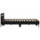 VidaXL vidaXL Bed Frame Black Oak 120 x 200 cm Engineered Wood 2