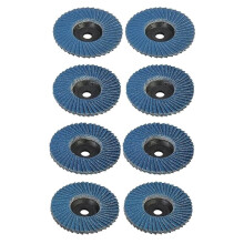 3 Inch Flap Disc 8Pack, 10mm Arbor Hole Grinding Disc for Stock & Rust Removal Grinding Sanding Finishing Deburring