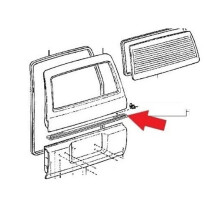 68281-60010 Back Door Lift Gate Weatherstrip 6828160010 for TLexus LX450 Land 1990-1998 Trunk Seal Strip