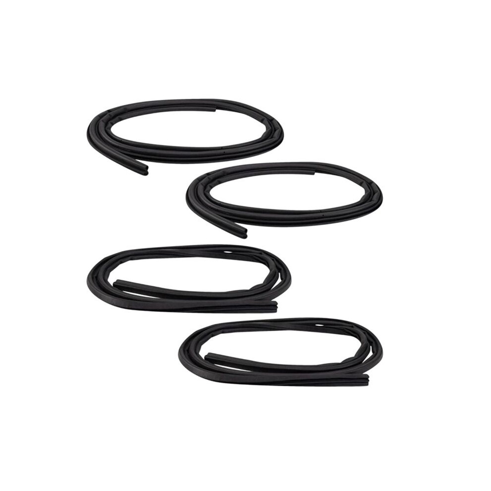 4Pcs Front Rear Door Weatherstrip Sealing Kit For 4Runner 1996-2002 62311-35013 6231235013 6233135011 62332-35011 4711717414955