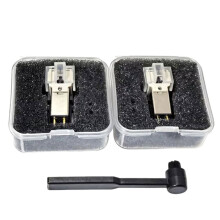2PCS ATN3600L Cartridge Replacement Stylus LP Vinyl Record Player Needles with Cleaning Brush for Turntable Platenspeler