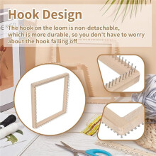 Wooden Knitting Board Tool 20 X 20 cm, Suitable for DIY Knitting Beginners, Adults, and Children Handmade Making Kits
