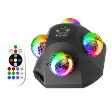 Disco Party Lights Indoor Outdoor Dj Lights Disco Decor Strobe Light for Parties 4 Disco Balls Sound US Plug