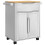 VidaXL vidaXL Kitchen Trolley FLORO White 72.5 x 45 x 80 cm Solid Pine Wood 2