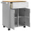 VidaXL vidaXL Kitchen Trolley FLORO White 72.5 x 45 x 80 cm Solid Pine Wood 3