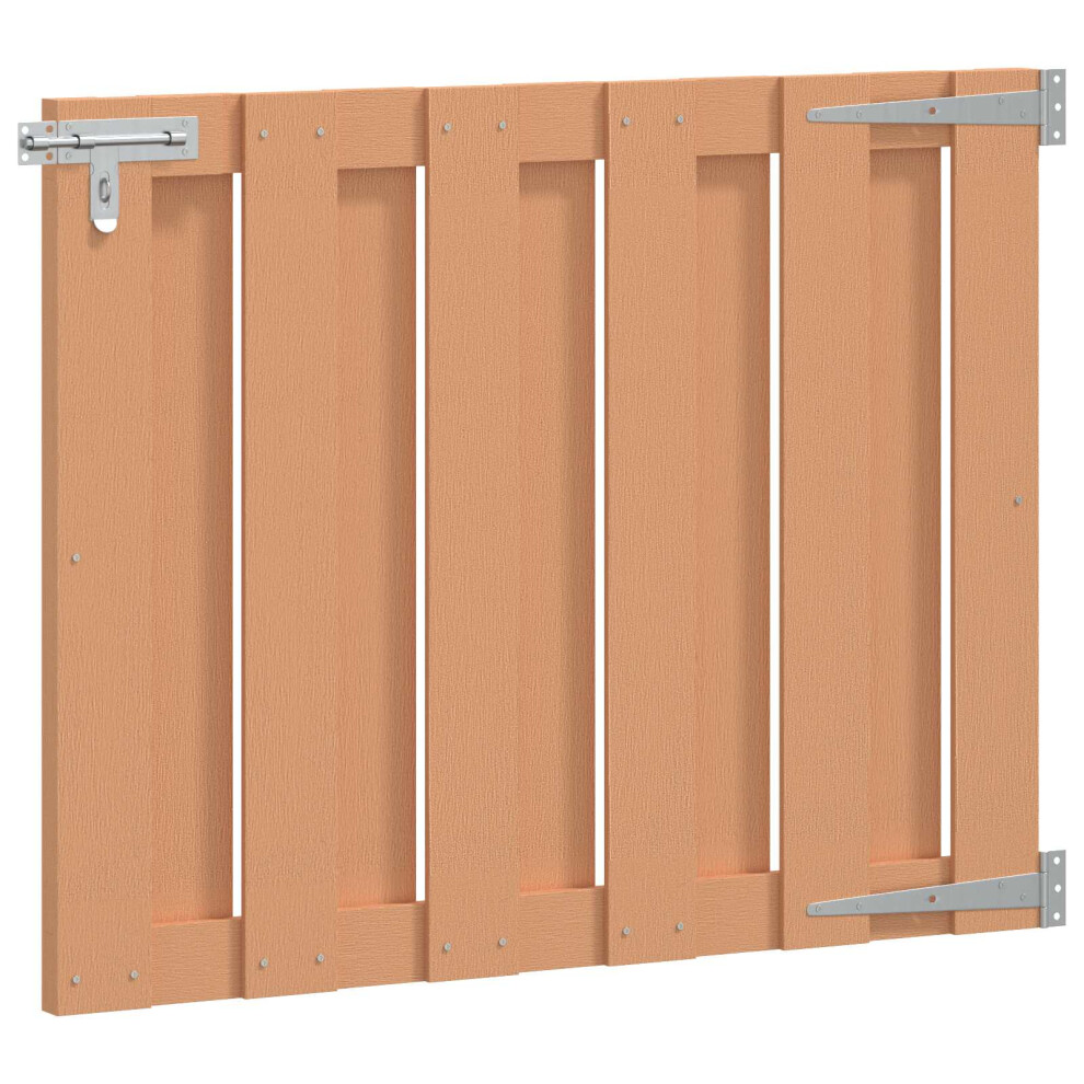 Vidaxl Garden Gate 100 X 80 Cm Wpc And Aluminium Brown