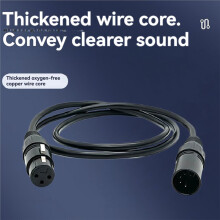 XLR 5-PIN DMX512 Cable DMX512 Stage Lighting Signal Cable DJ Equipment XLR Connector DMX512 Data Extension Cord 5M