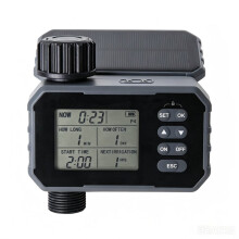 Minuterie D'Arrosage Solaire Intelligente Rechargeable avec Capteur de Pluie pour Arrosage Automatique Du Jardin, de la Pelouse et de la Cour