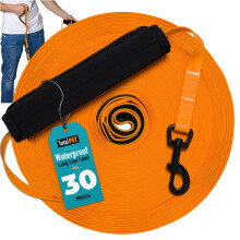 Total Pet Training Lead for Dogs, Waterproof Long Line for Recall & Obedience Training - Extra Long Dog Lead - Suitable for all Sized Dogs (30m, Regu