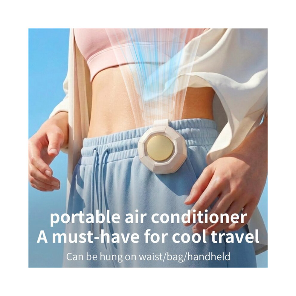 Portable Silent Bladeless Fan Clip Small Fan Clip For Shirt & Waist 3-Speed Suspended Whirlwind Cooler Fans B 4712228343420